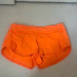 Women's Orange Athletic Shorts